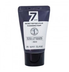 Пенка для умывания с пептидами May Island 7 Days Secret Peptide 8 Plus Cleansing Foam, 30ml