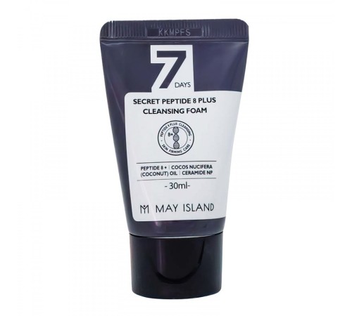 Пенка для умывания с пептидами May Island 7 Days Secret Peptide 8 Plus Cleansing Foam, 30ml