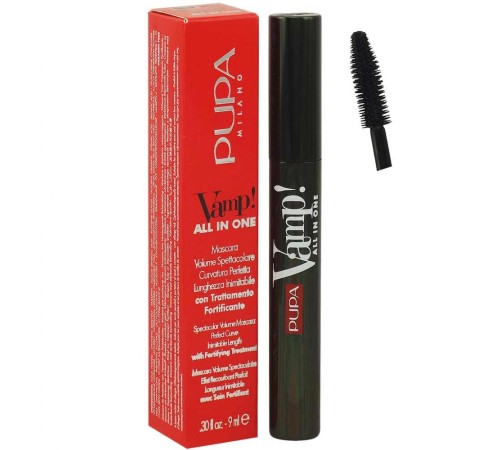 Тушь Pupa Vamp All In One, 9 ml (силиконовая), Тушь